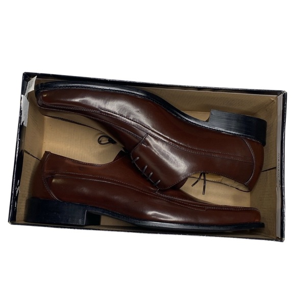 Antonio Mazzeti Square Cap Toe Oxfords (Size:13, Color:Brown/Black) - Picture 5 of 6